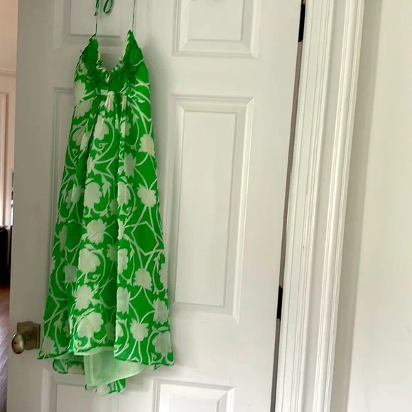 Milly | Dresses | Milly Dress Size 2 Barely Worn Green And White | Poshmark